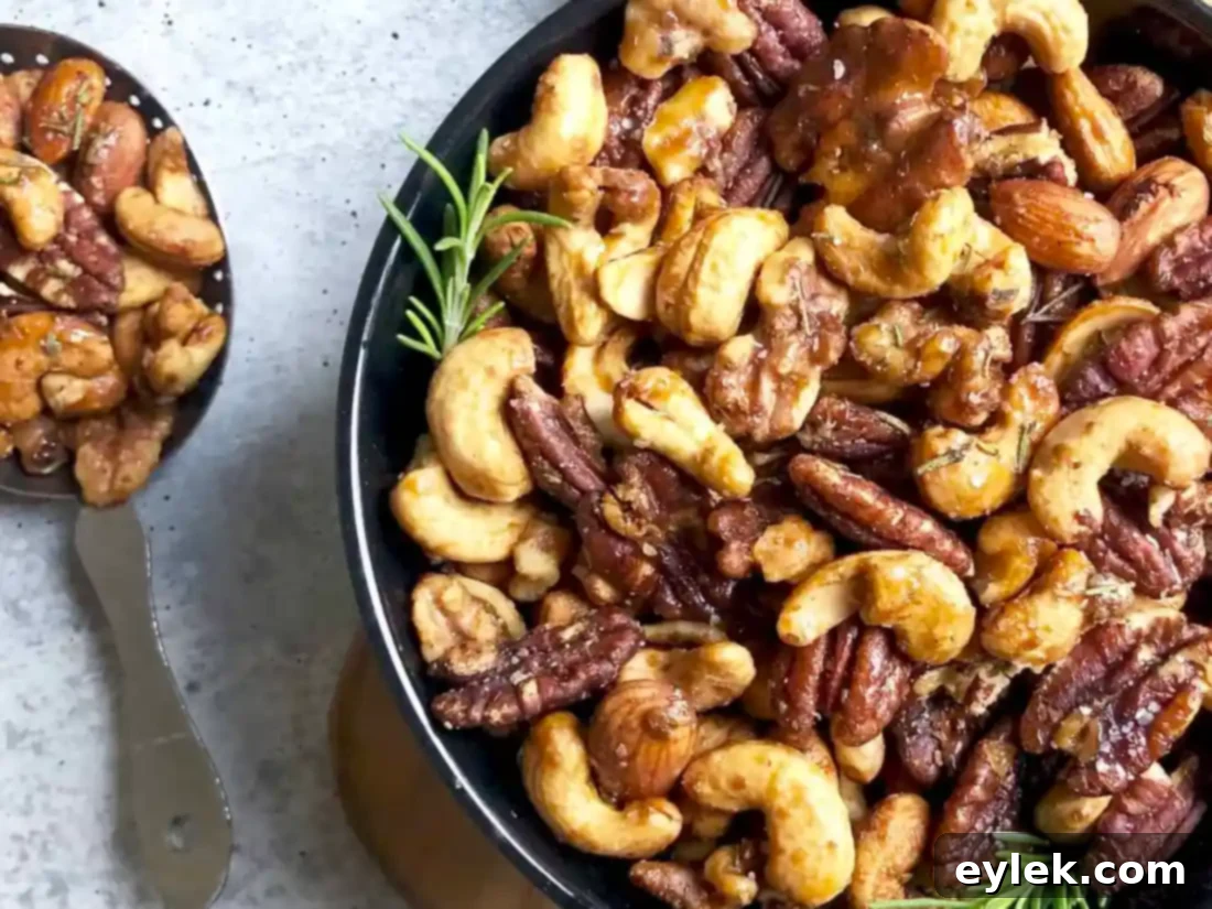 Roasted Mixed Nuts With Rosemary