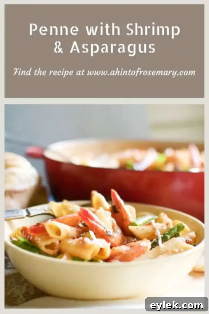 Penne with Shrimp & Asparagus