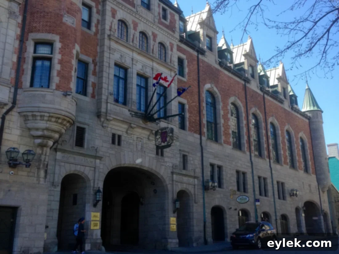 Quebec City historic street view