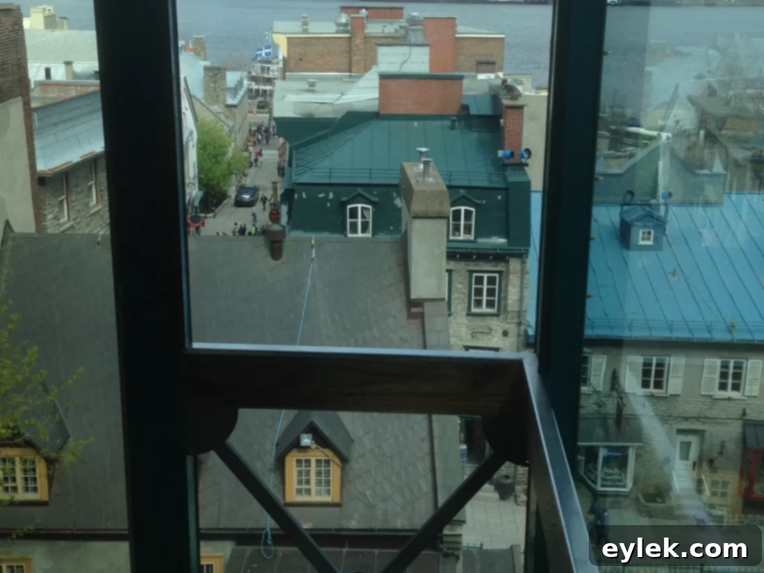 Quebec City Funicular to Lower Town