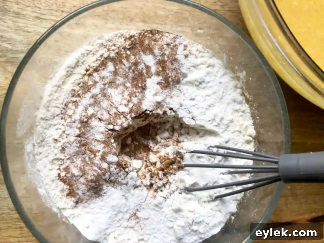 Dry ingredients for muffins