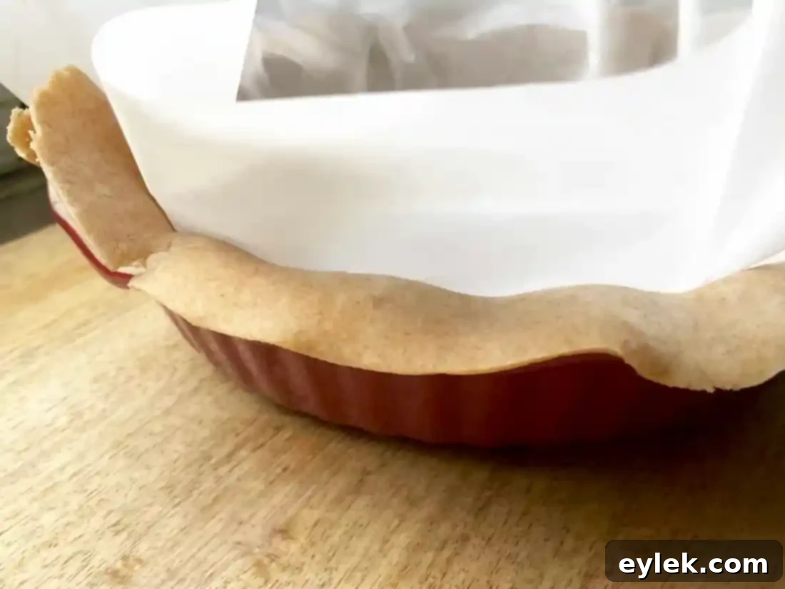 pie crust rolled out