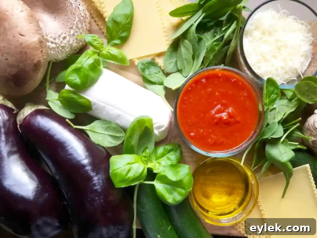 maria's delicious roasted vegetable lasagna