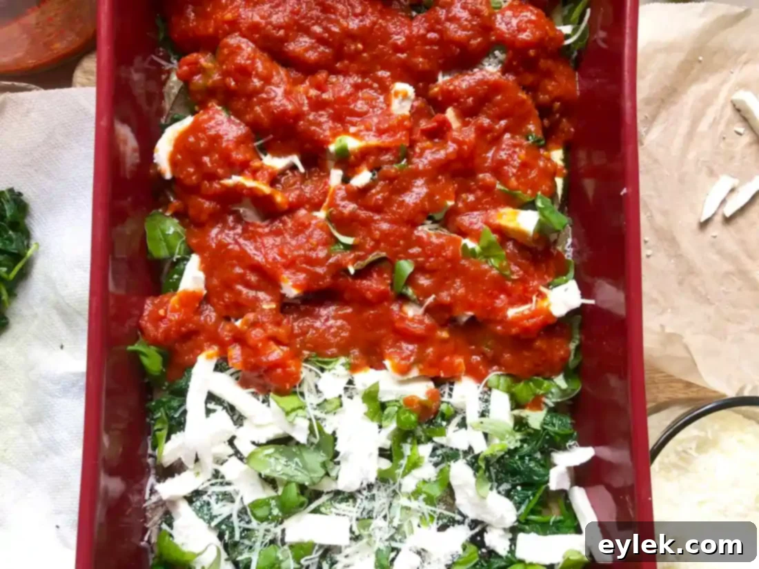 maria's delicious roasted vegetable lasagna