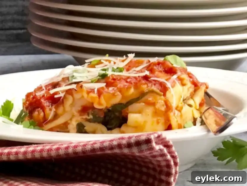 maria's delicious roasted vegetable lasagna
