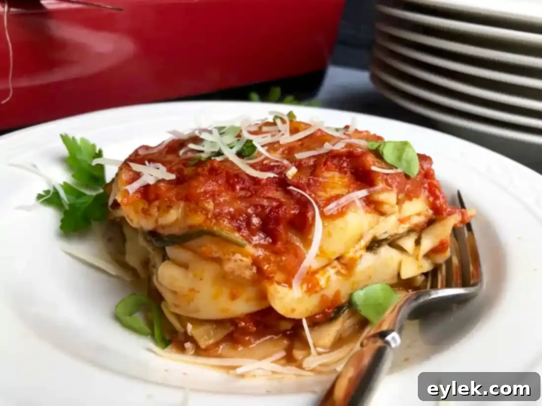 maria's delicious roasted vegetable lasagna