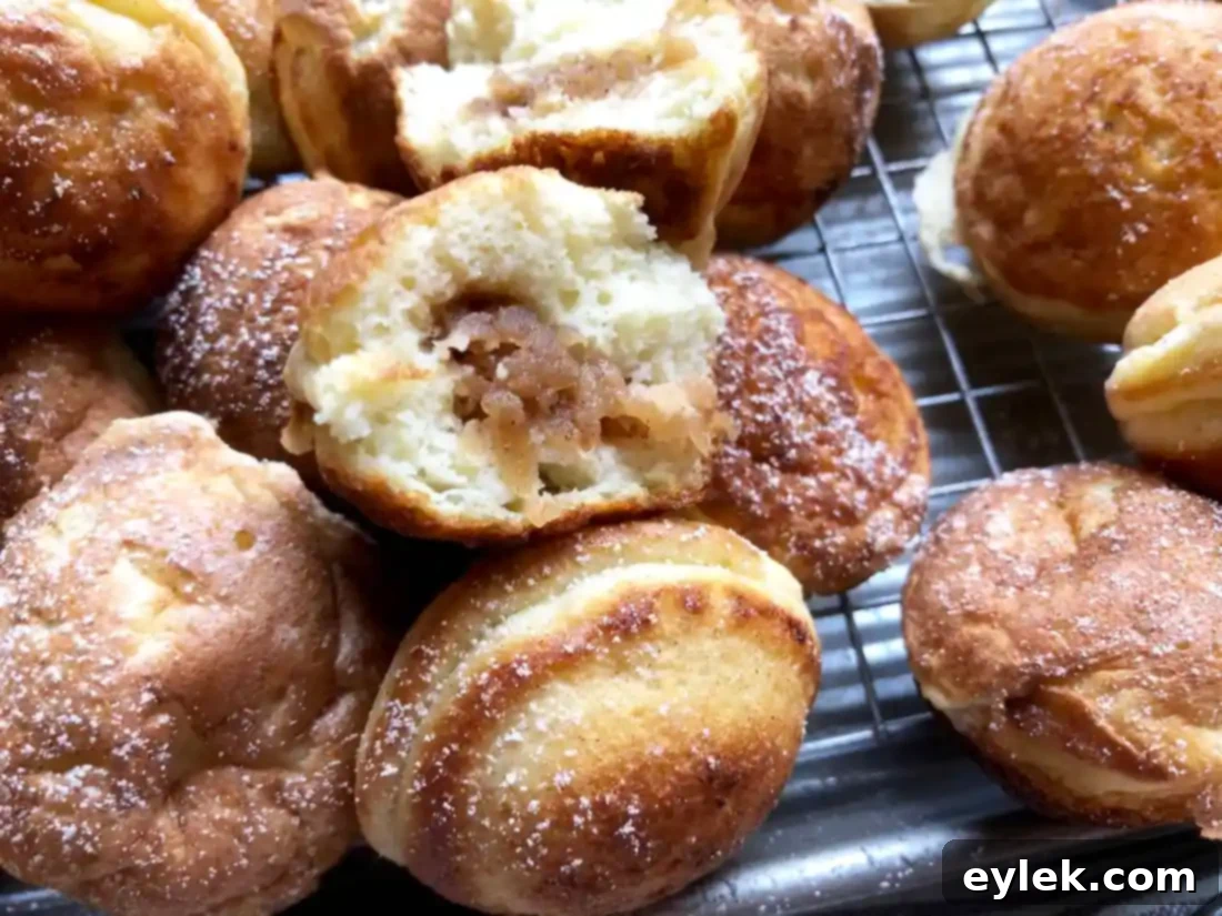 apple-filled ebelskiver (danish pancakes)