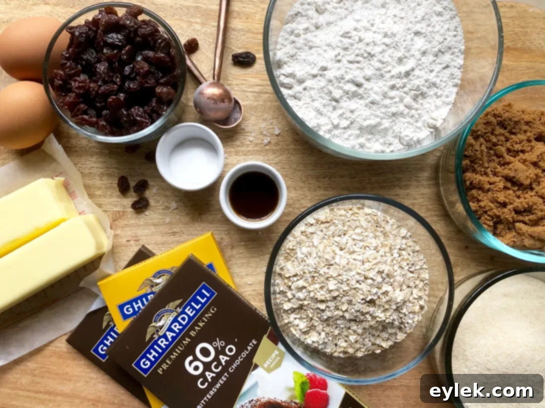 salted oatmeal chocolate chunk cookies
