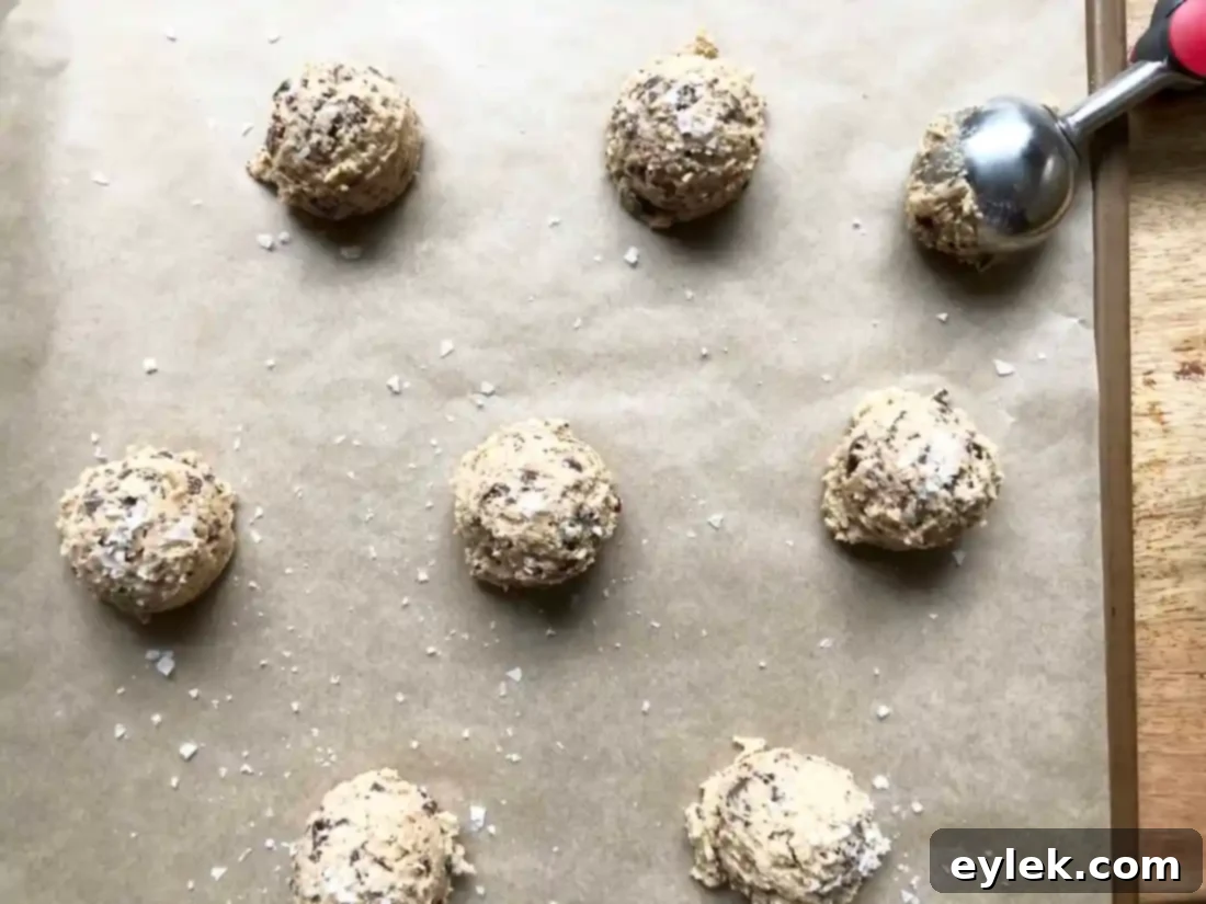 salted oatmeal chocolate chunk cookies