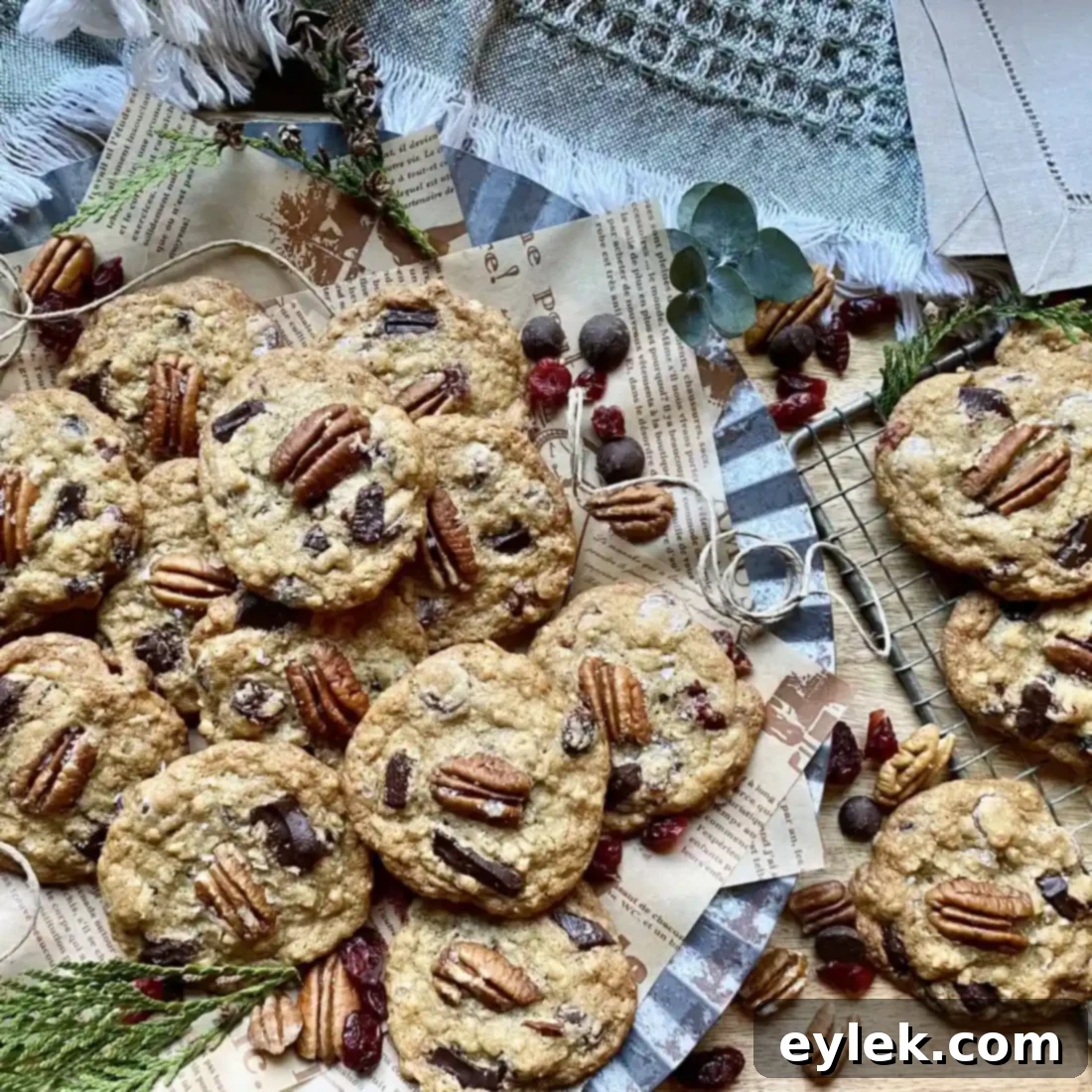 Salted Oatmeal Chocolate Chunk Cookies