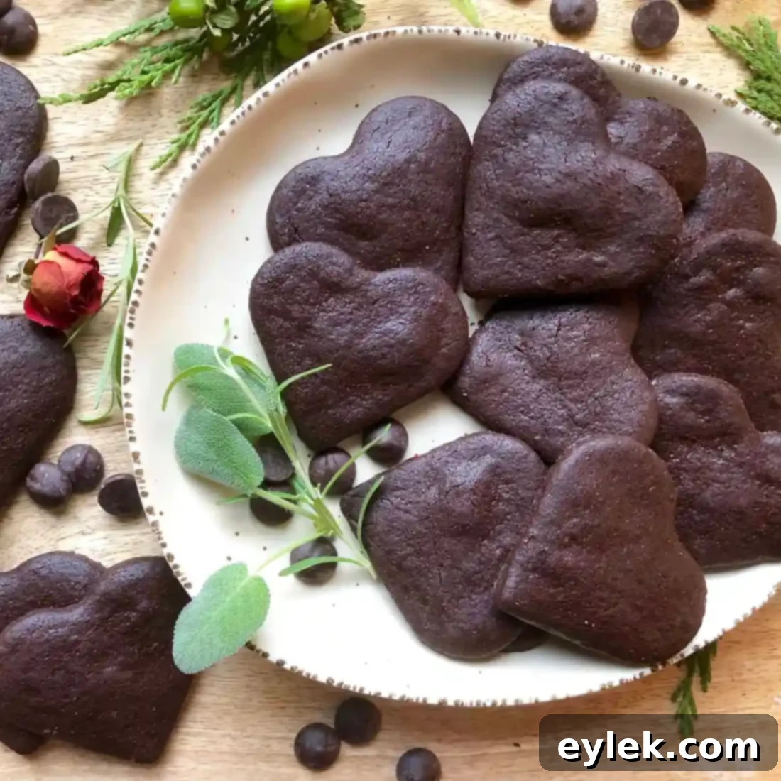 close up of dark chocolate wafer cookie