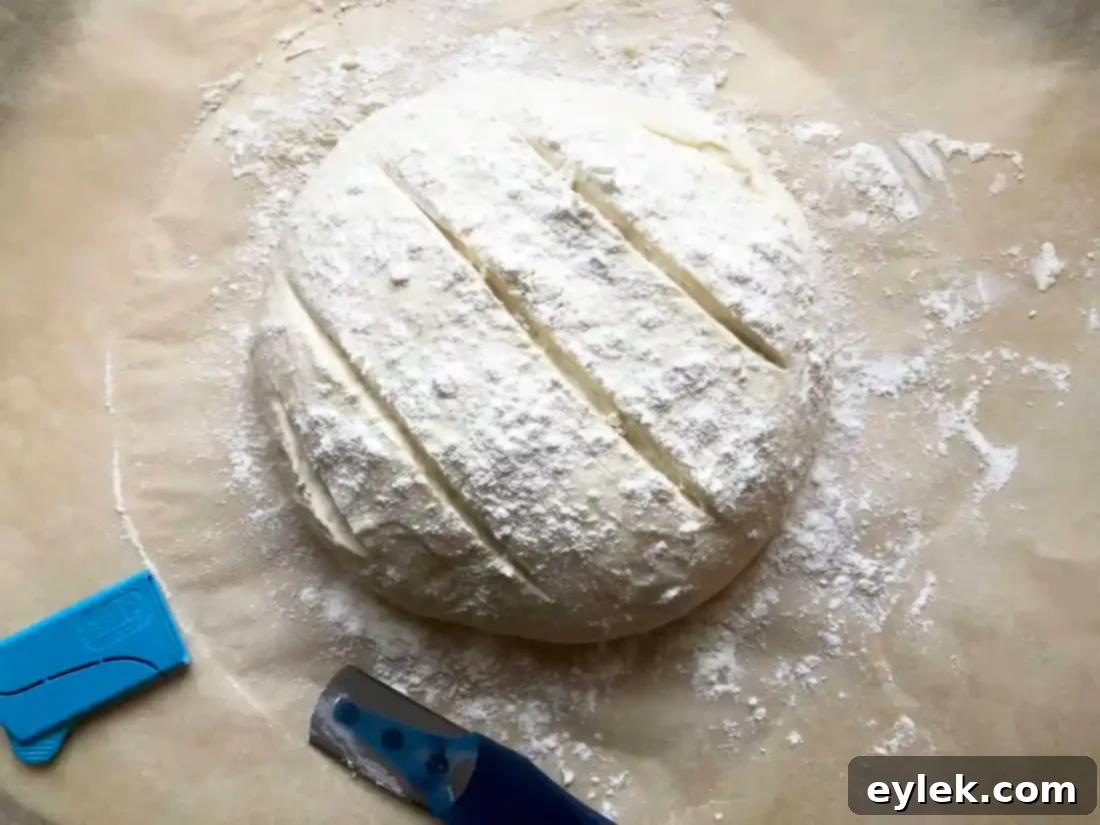 kitchen setup for baking quick & easy no-knead artisan bread