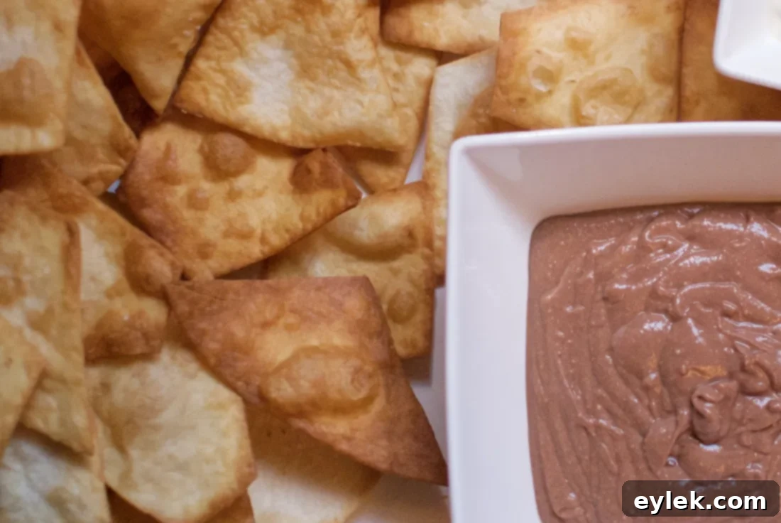 Cannoli dip with chocolate chips being mixed