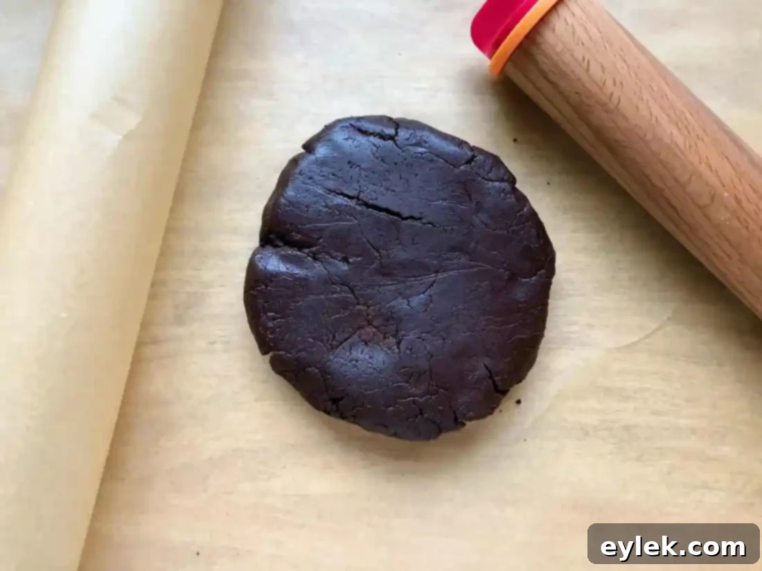 Dark Chocolate Tahini Linzer Cookies