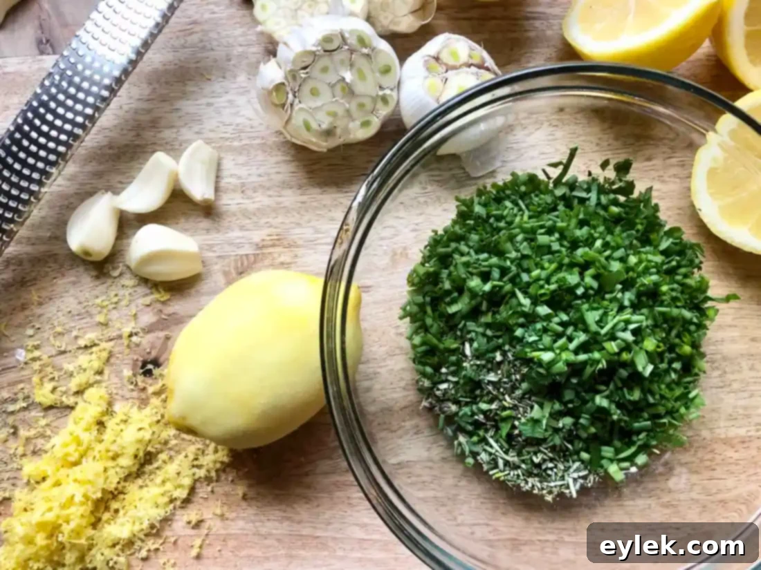 finely minced herbs for spatchcock chicken