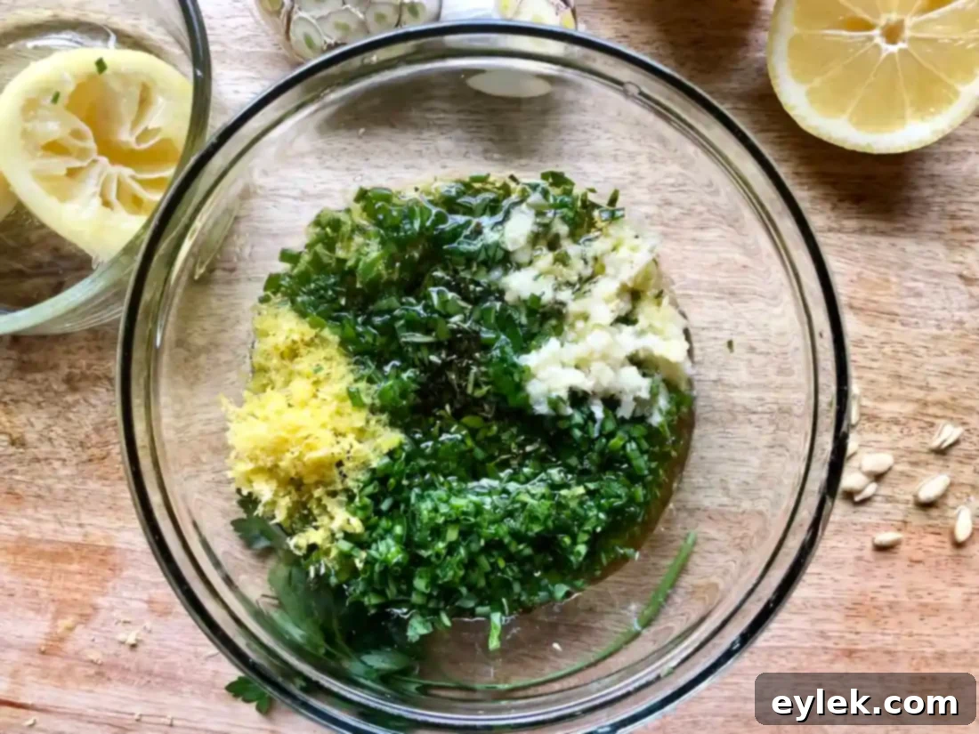 lemon herb sauce ingredients combined