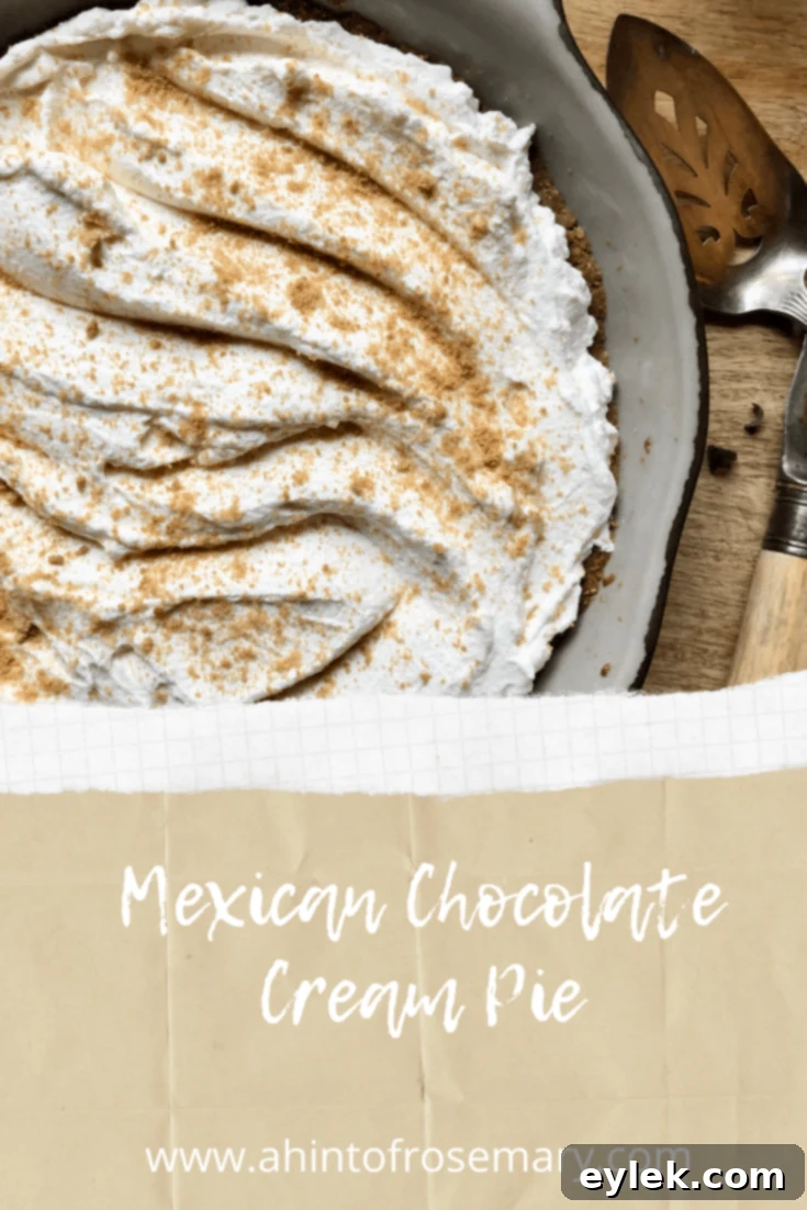 Mexican Chocolate Cream Pie