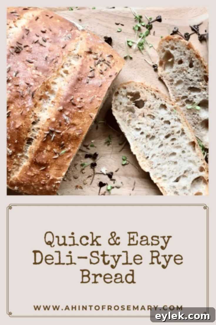 Quick & Easy Deli-Style Rye Bread