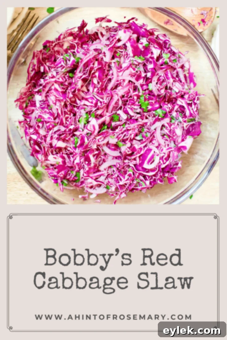 Bobby's Red Cabbage Slaw
