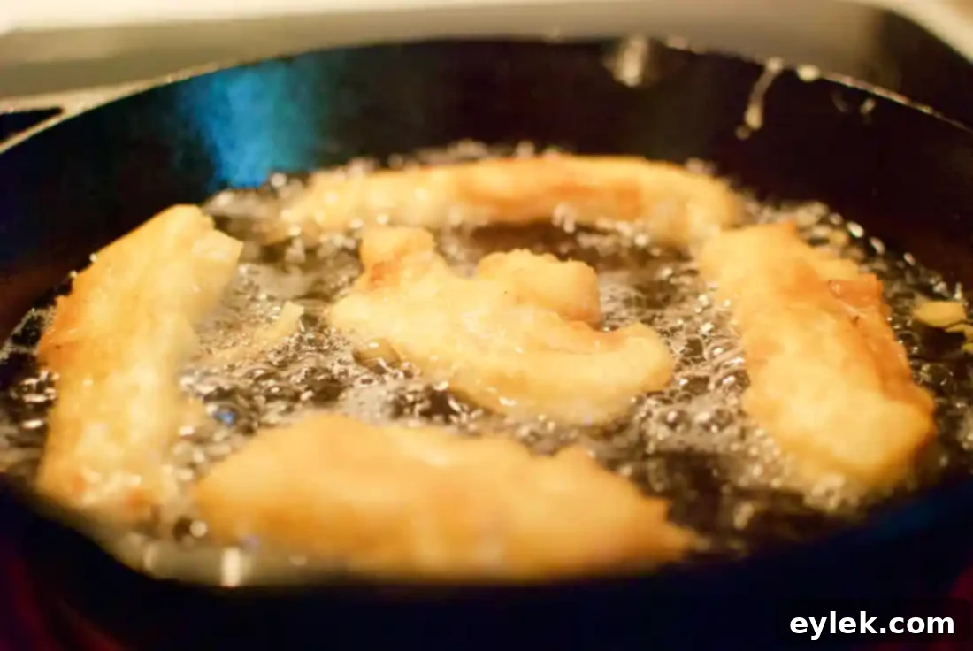 Frying the Fish for Tacos