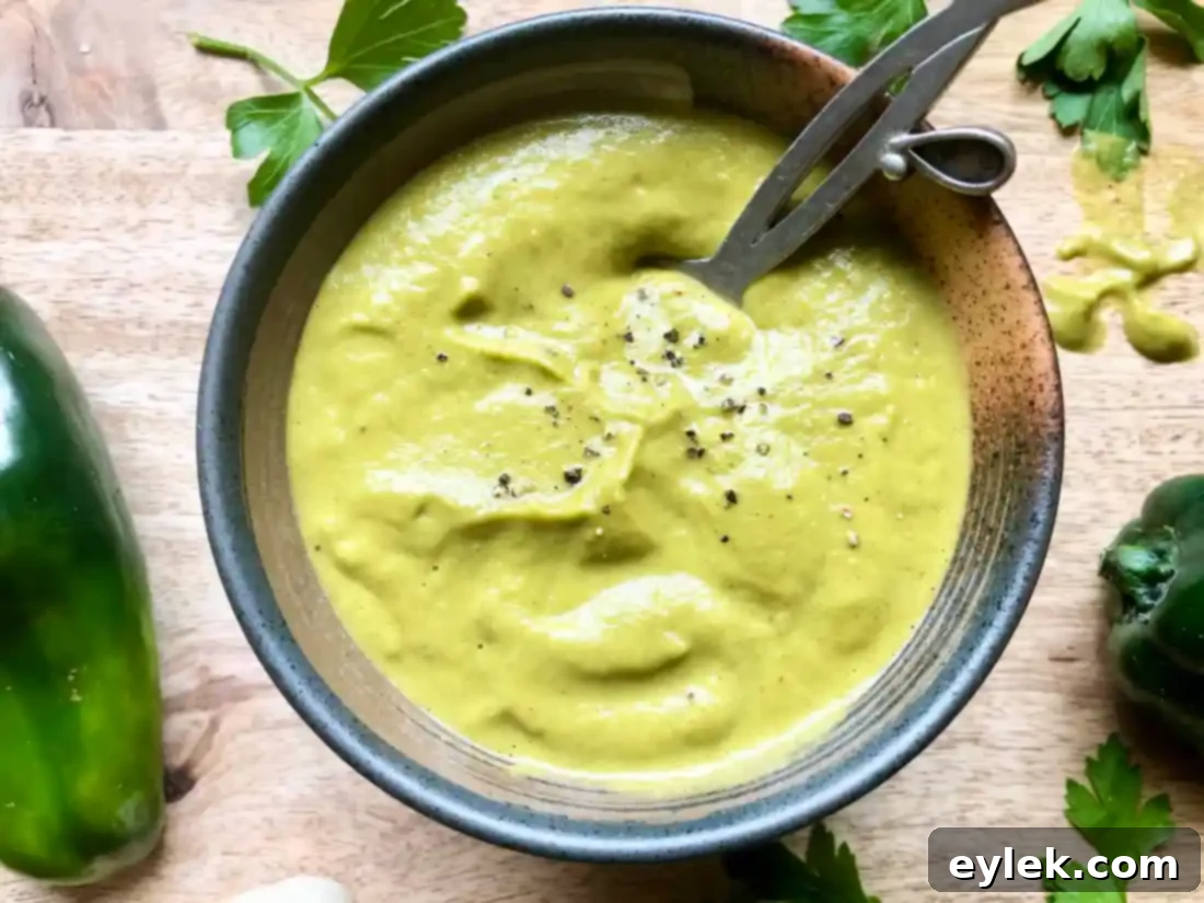 queso fundido with roasted poblano vinaigrette