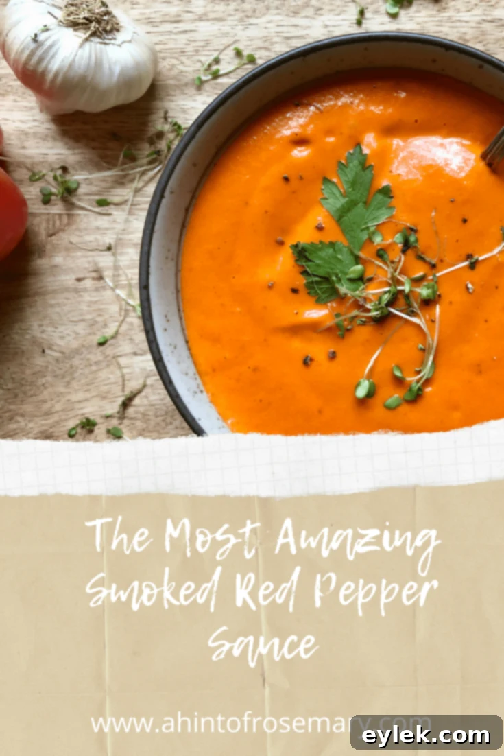 The Most Amazing Smoked Red Pepper Sauce