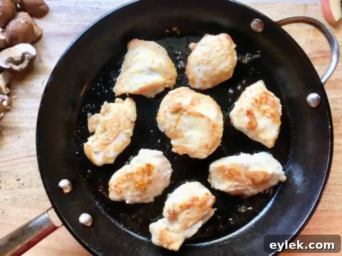 Apple Cider Chicken Marsala