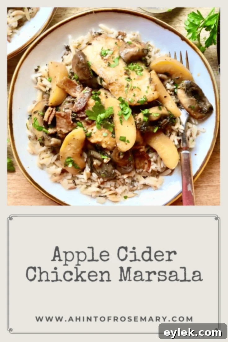 Apple Cider Chicken Marsala