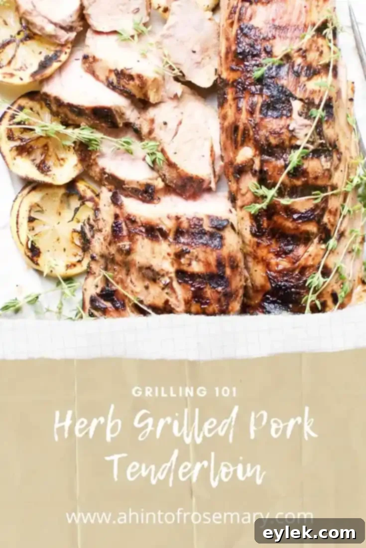 Herb Grilled Pork Tenderloin