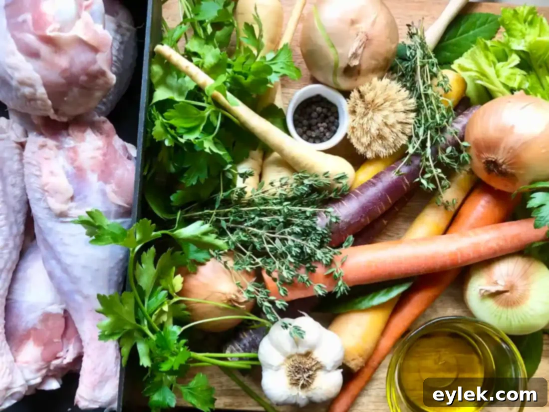 homemade roasted turkey stock
