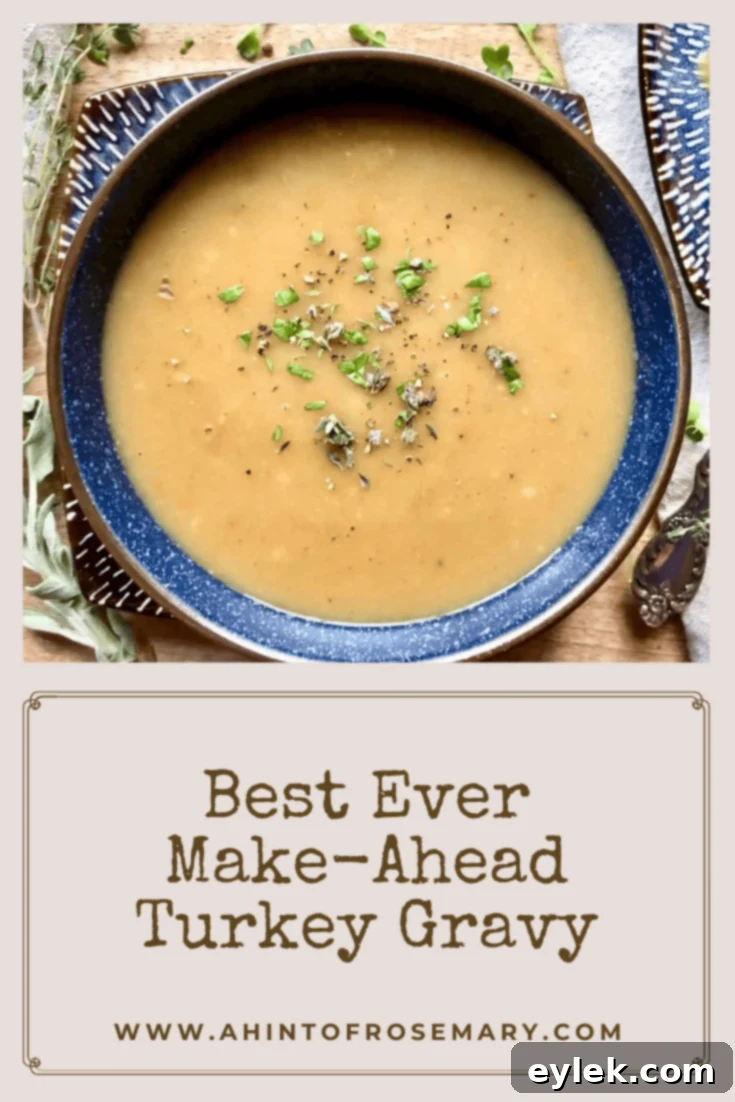 Best Ever Make-Ahead Turkey Gravy