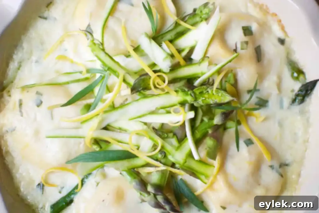 asparagus ravioli pie