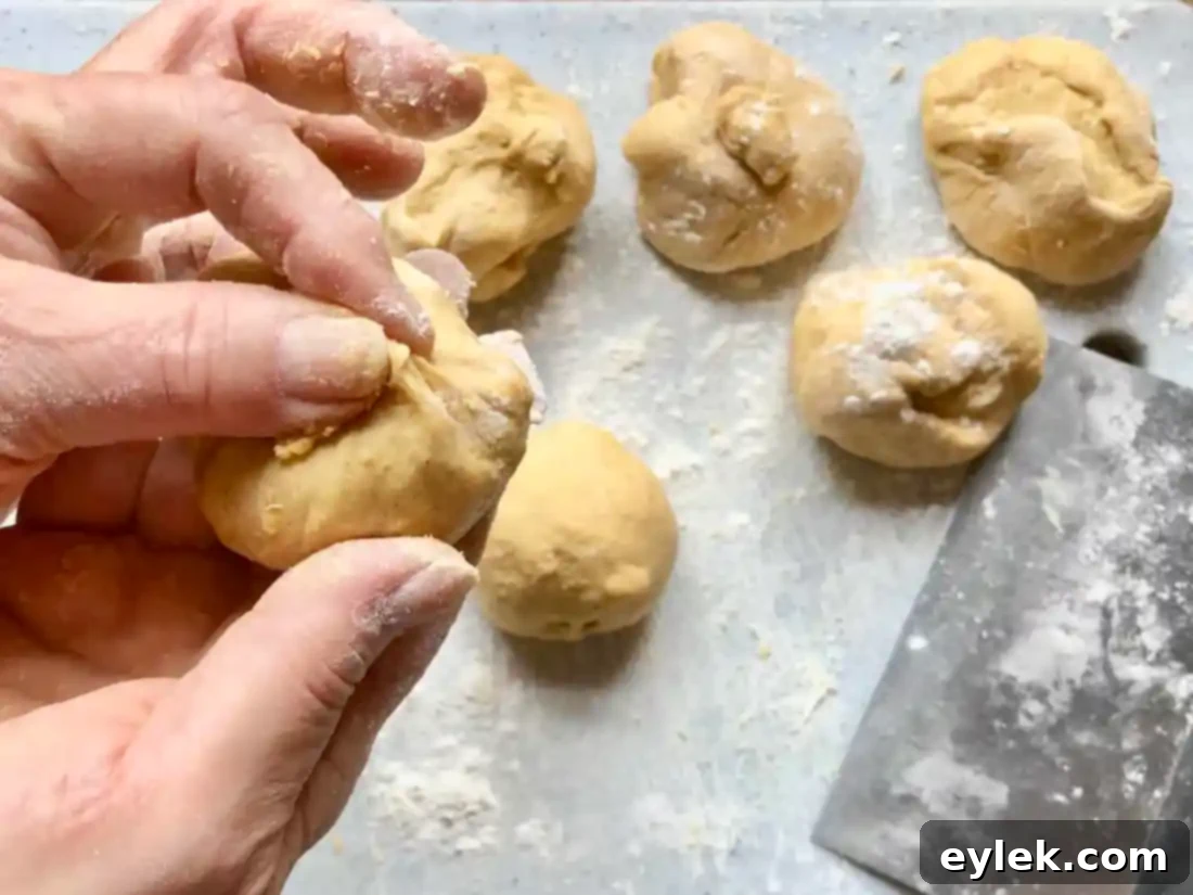 pumpkin rolls after second rise