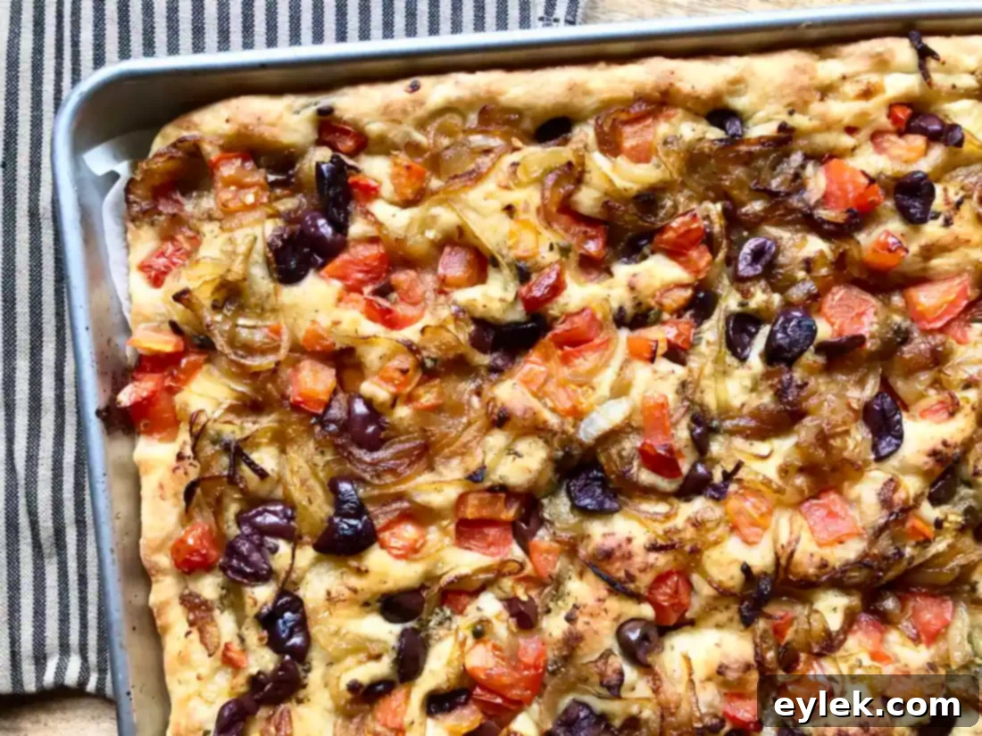 Pissaladière baking in the oven