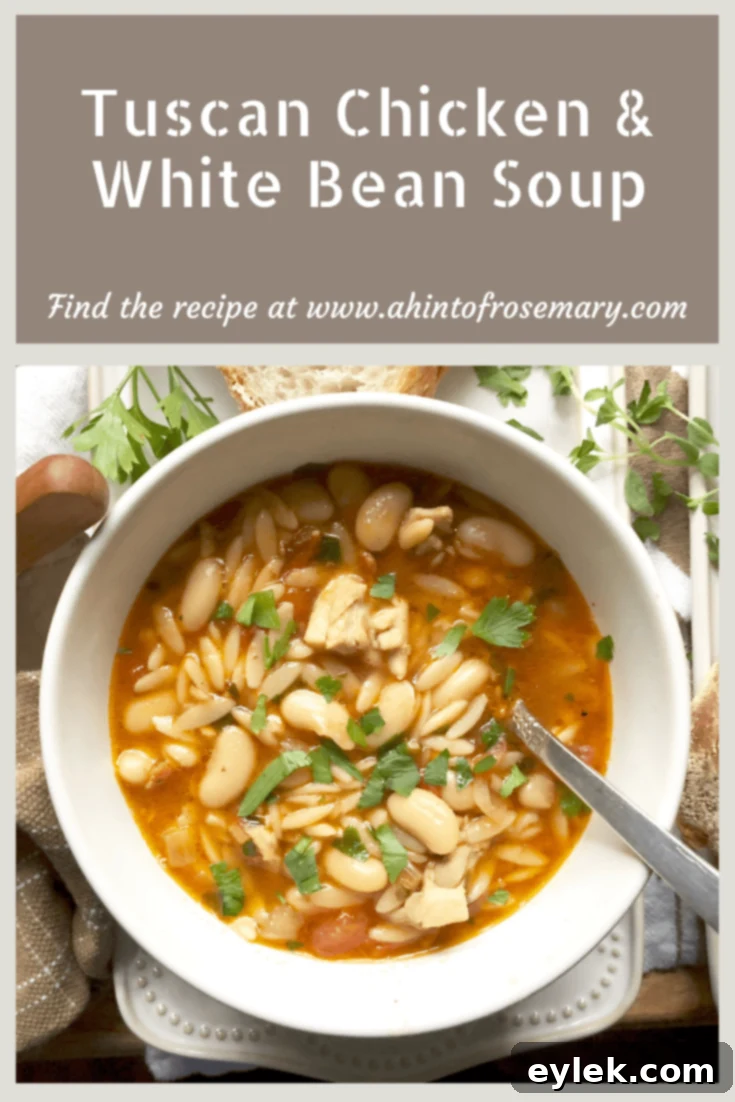 Tuscan Chicken & White Bean Soup
