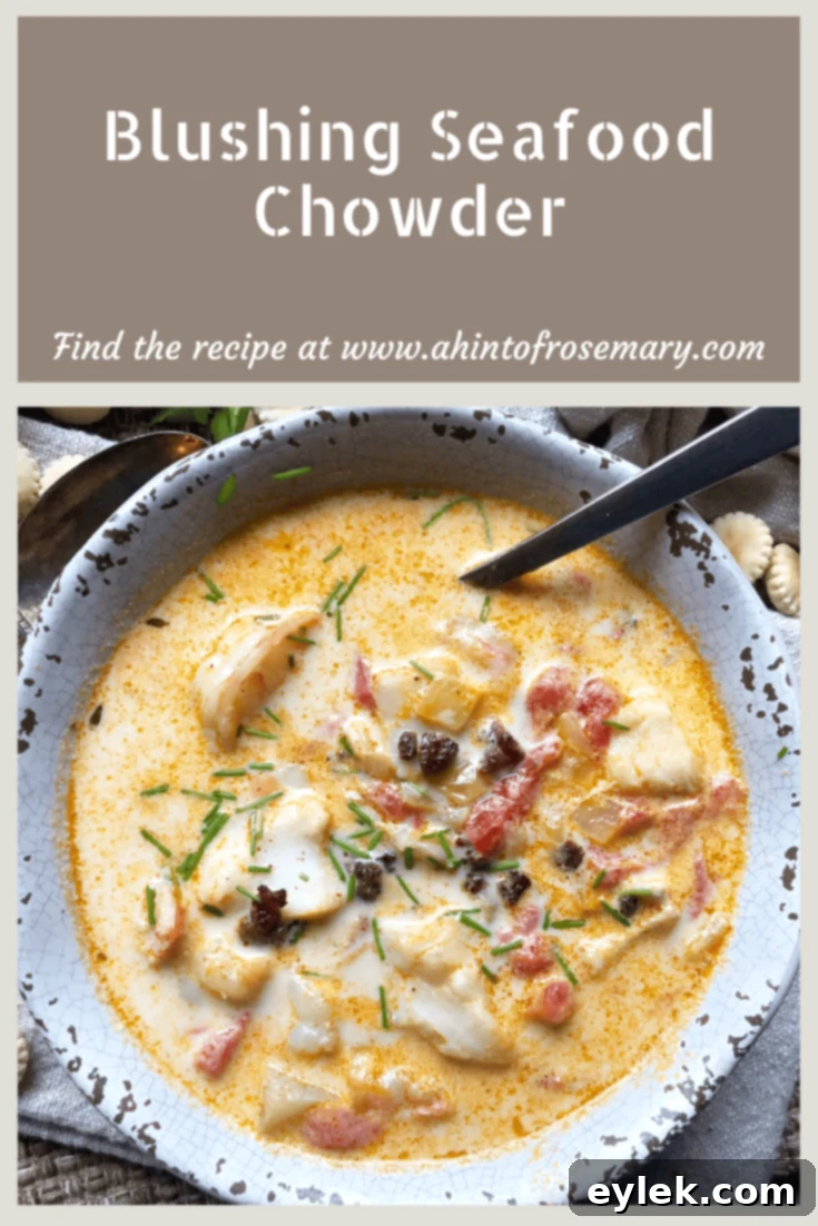 Blushing Seafood Chowder
