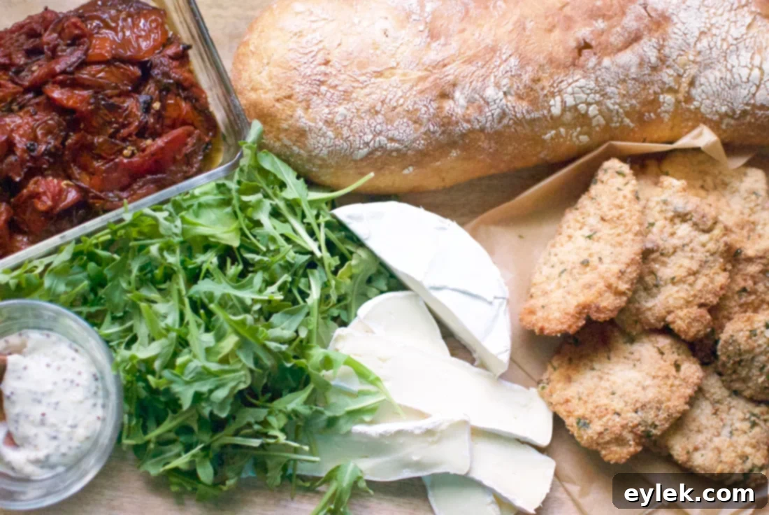 chicken & brie ciabatta loaf