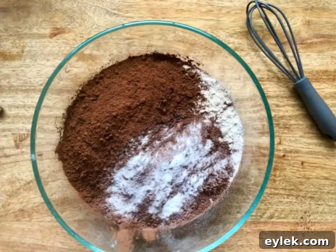 Wet ingredients for espresso chip cookies