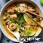 Rich Thai Coconut Curry Noodle Soup with Chicken Meatballs 22 thai coconut curry noodle soup with chicken meatballs