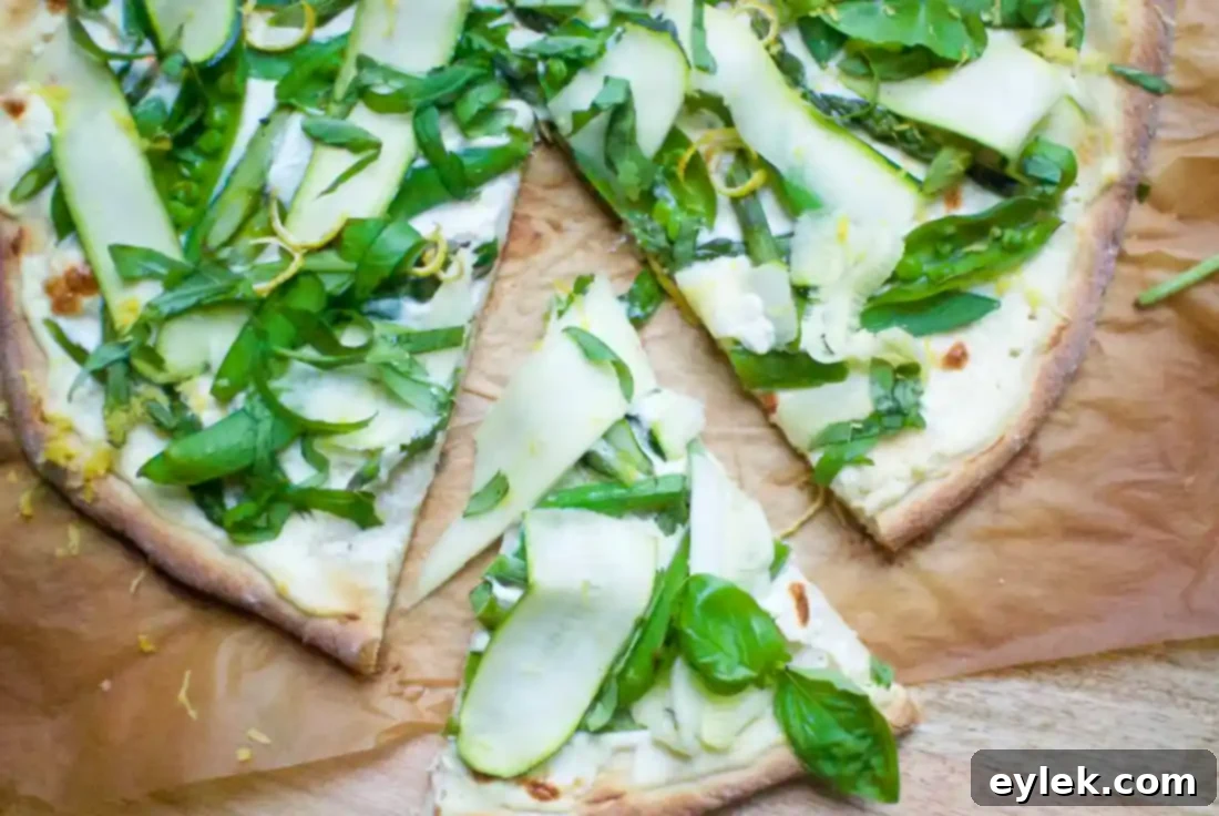 garden greens pizza bianca