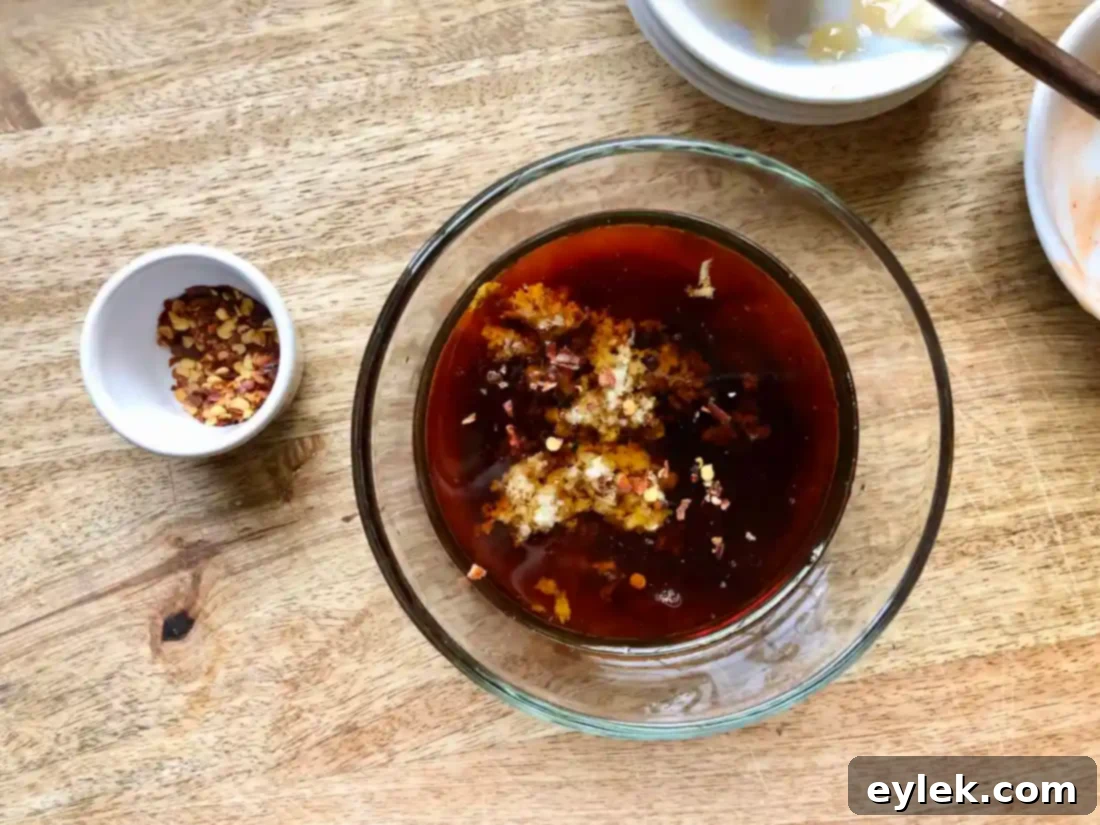Mixing Homemade Dipping Sauce