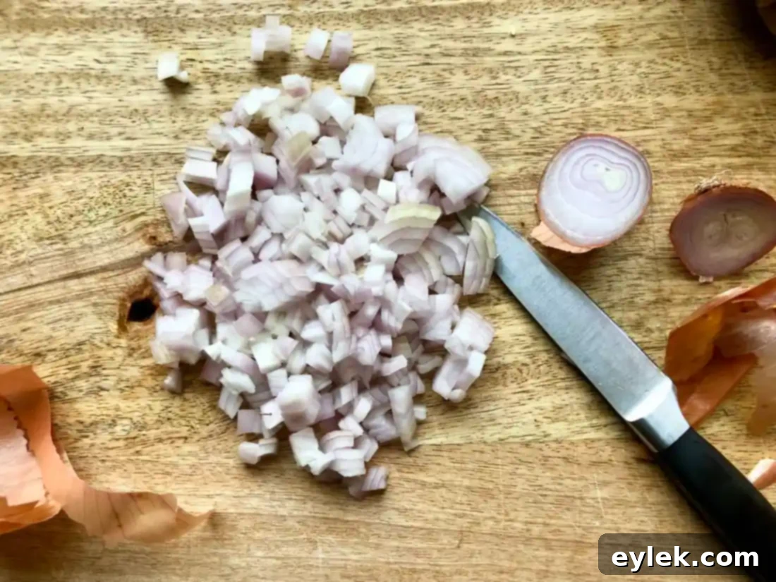 Chopped Mushrooms for Dumplings