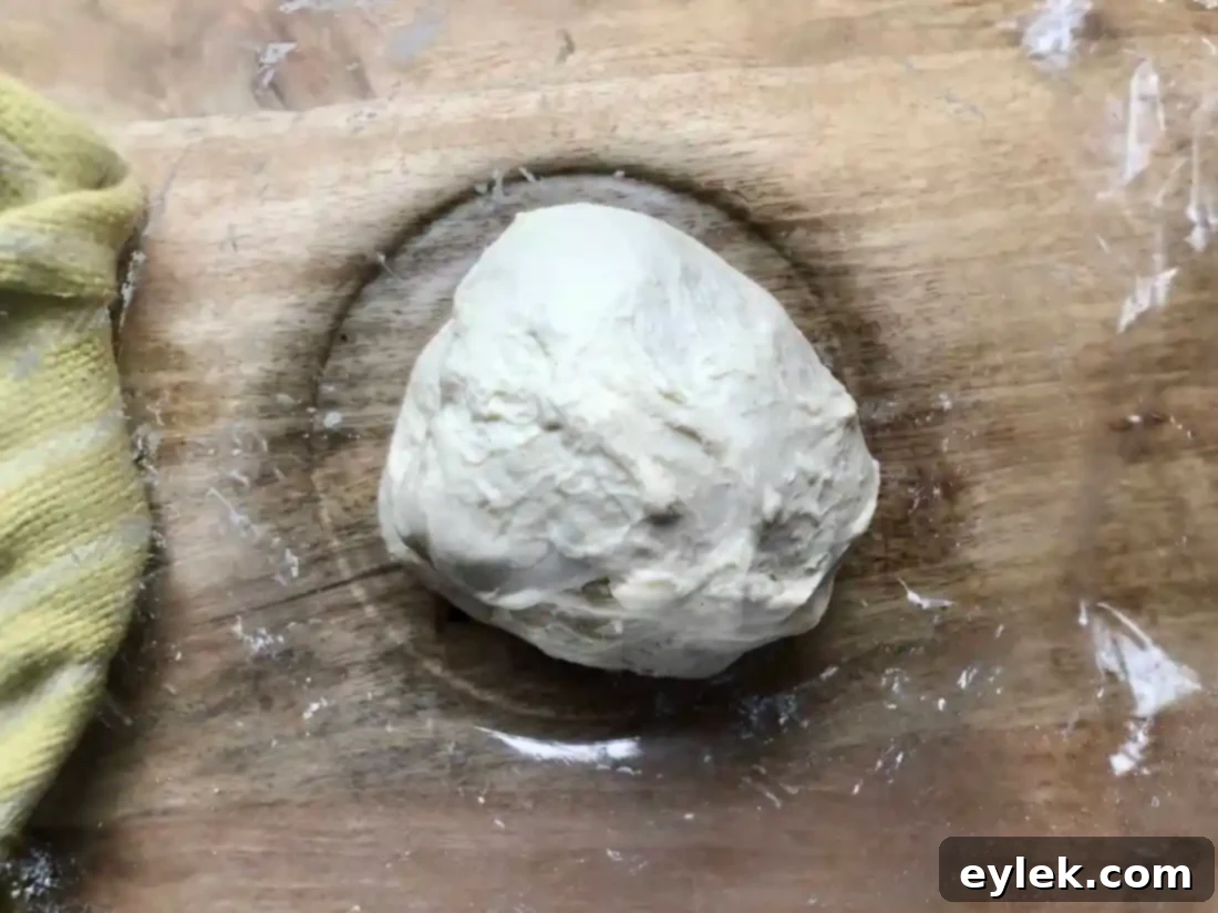 close up of pizza dough texture