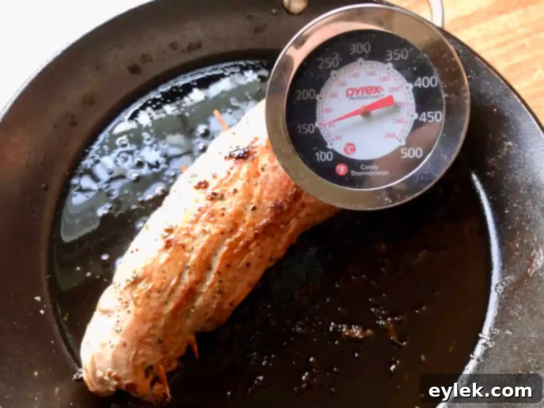 mushroom & bacon stuffed pork tenderloin