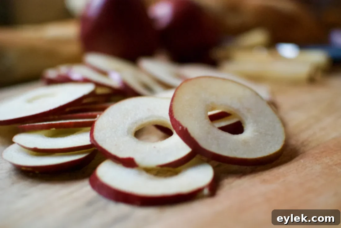 Grilled Pear slices on a cutting board