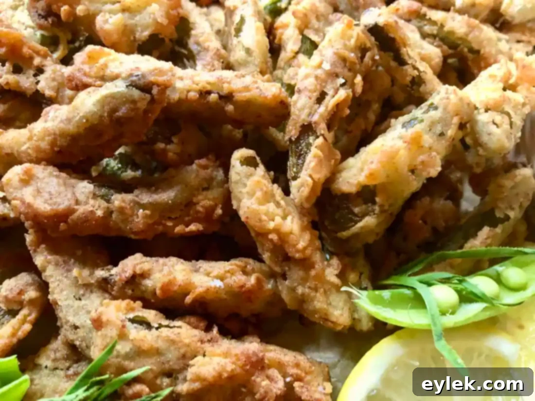Crispy Sugar Snaps with Aromatic Tarragon Aioli 15 crispy sugar snap peas