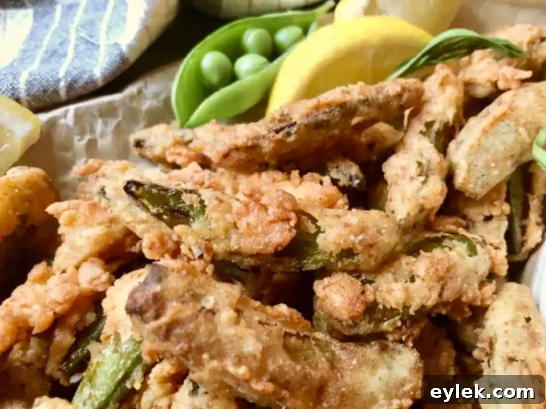 Crispy Sugar Snaps with Aromatic Tarragon Aioli 16 crispy sugar snap peas