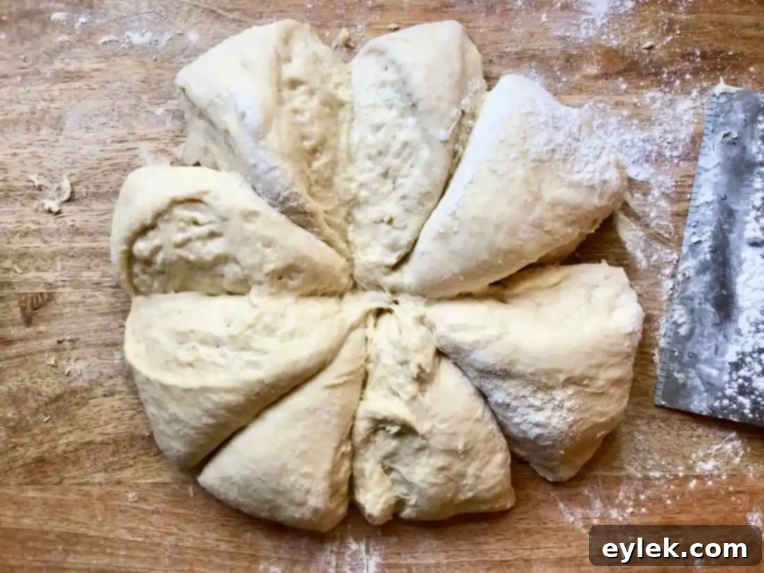 easy brioche sandwich rolls weighing dough