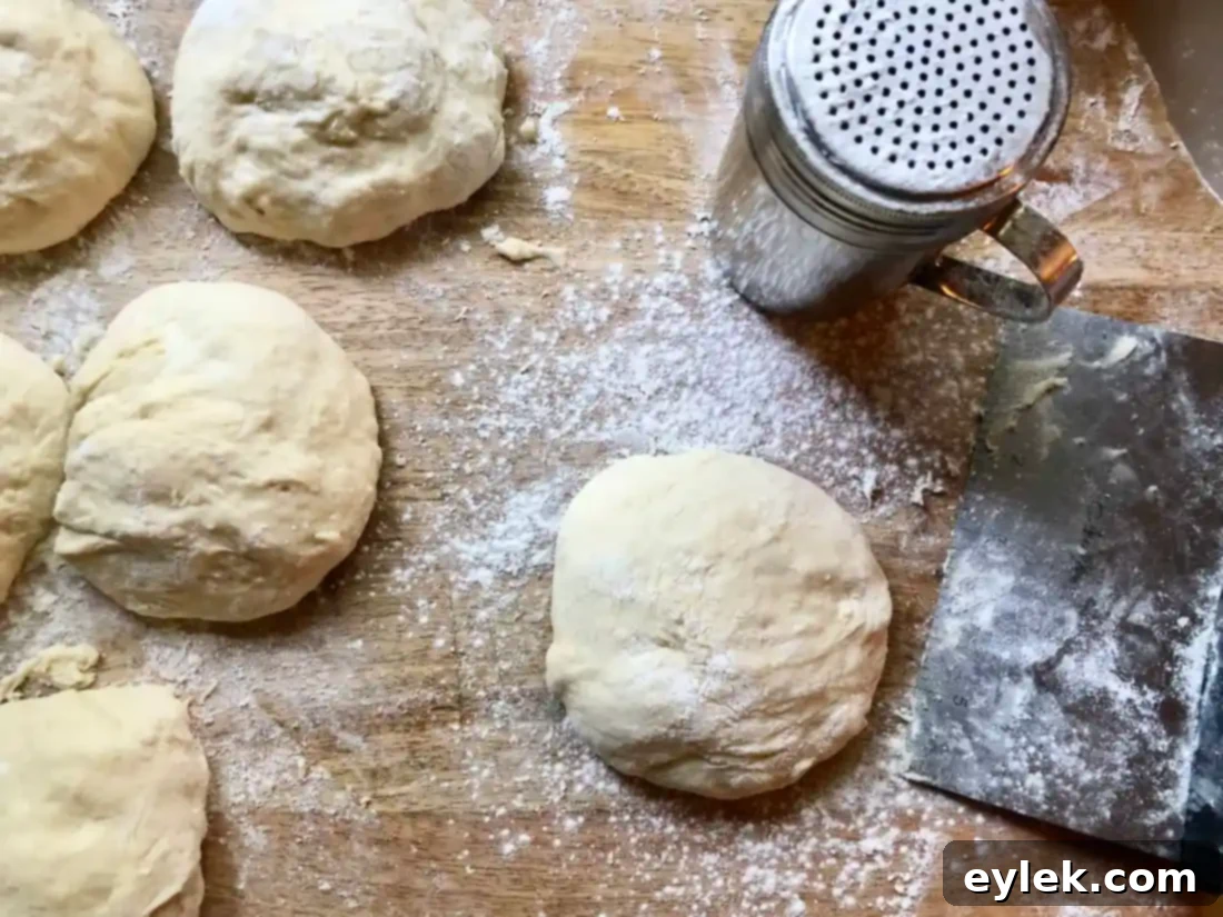 easy brioche sandwich rolls shaping