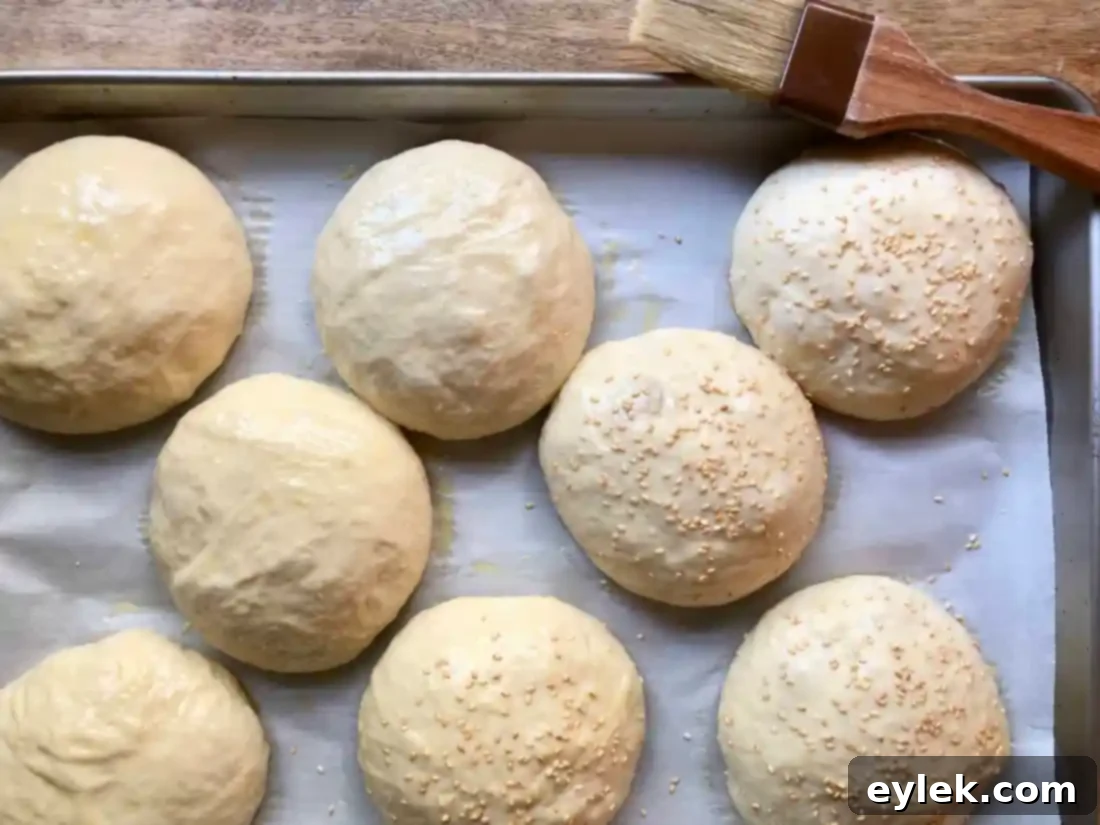 easy brioche sandwich rolls ready to bake